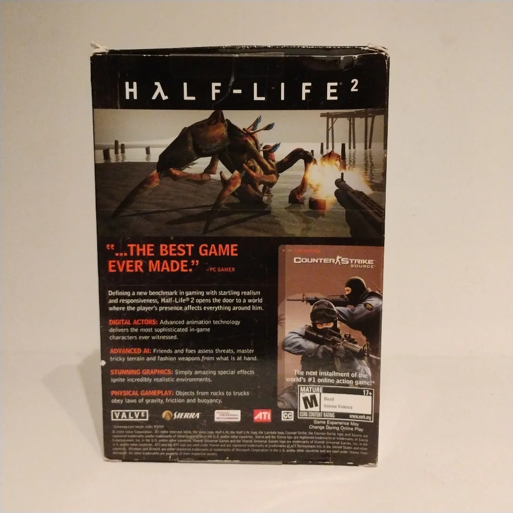 Half-Life 2 PC CD-ROM (2004, Sierra/Valve) - 5-Disc Boxed Set - For Collectors